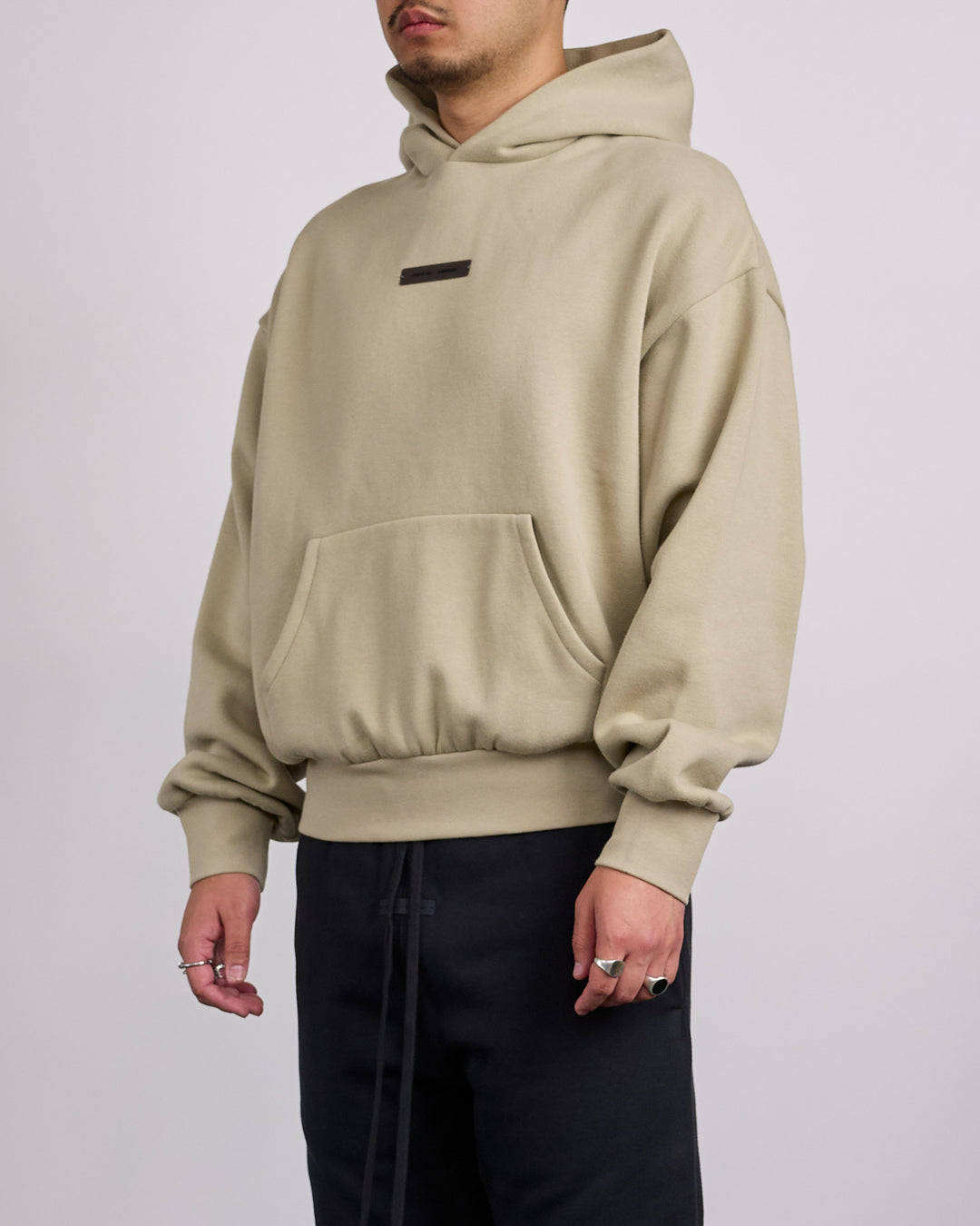 Fear of God Essentials Metallic Classic Hoodie Abbey Stone