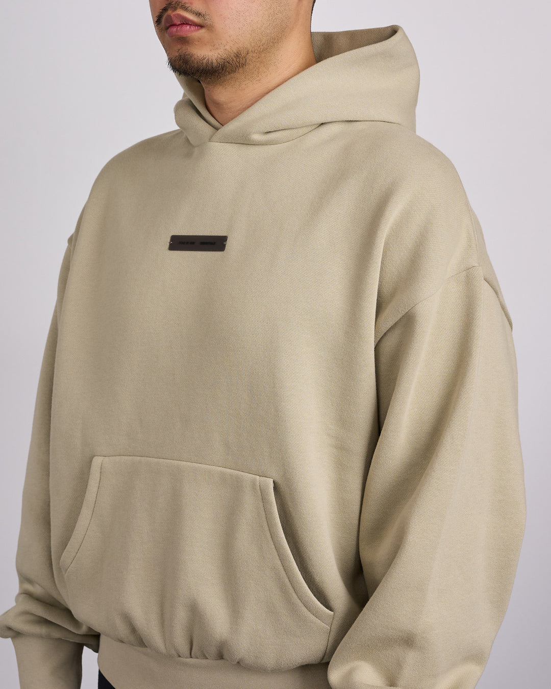 Fear of God Essentials Metallic Classic Hoodie Abbey Stone