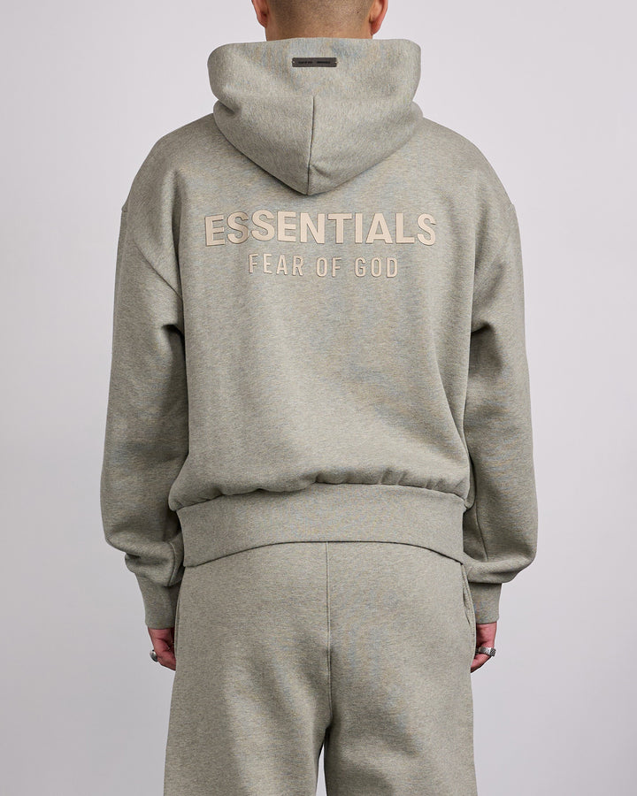 Fear of God Essentials Metallic Classic Hoodie Concrete