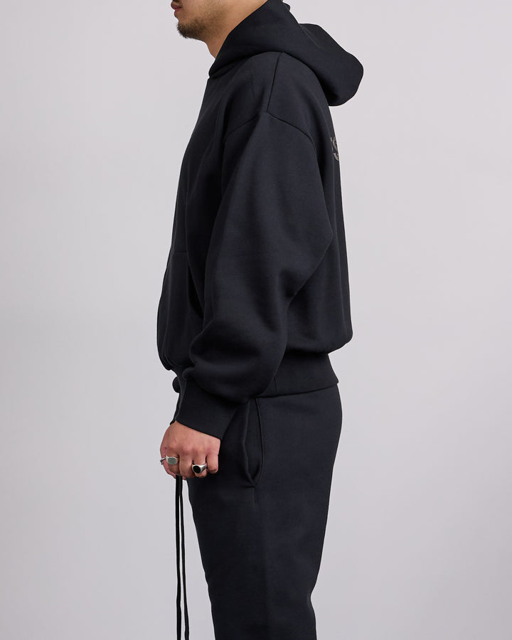 Fear of God Essentials Metallic Classic Hoodie Jet Black