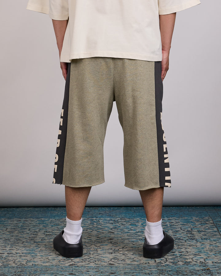 Fear of God Essentials Panelled Raw Cut-Off Sweatpant Seal Heather Iron Grey