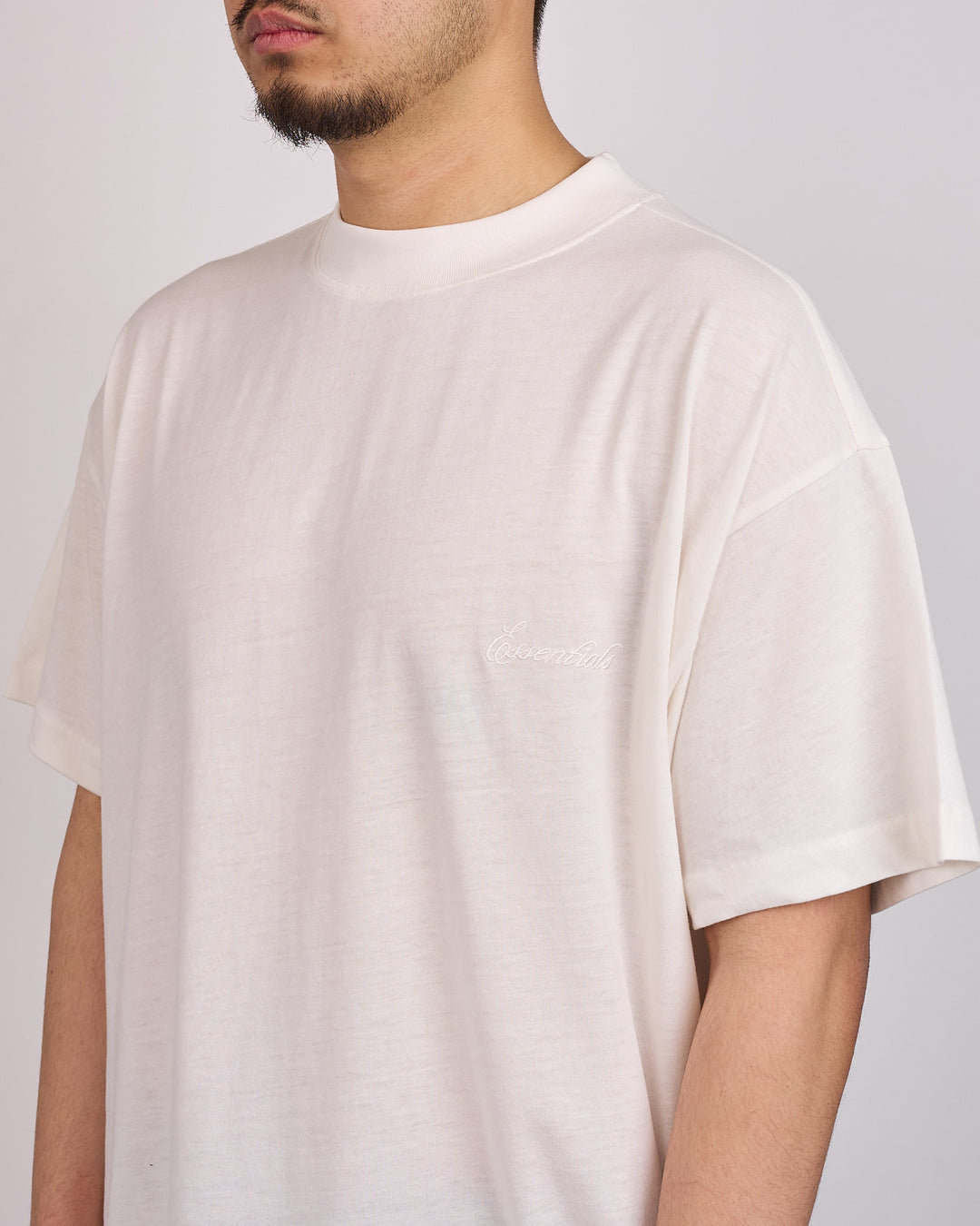Fear of God Essentials Script Essential T-Shirt Ivory