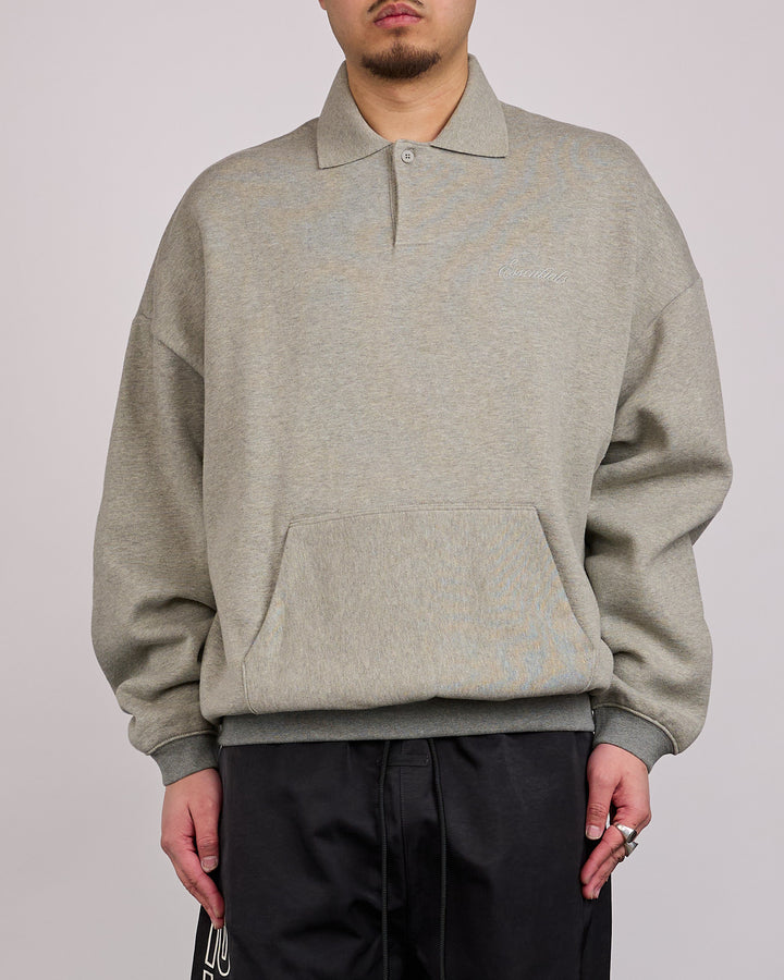 Fear of God Essentials Signature 90's Polo Sweat Concrete