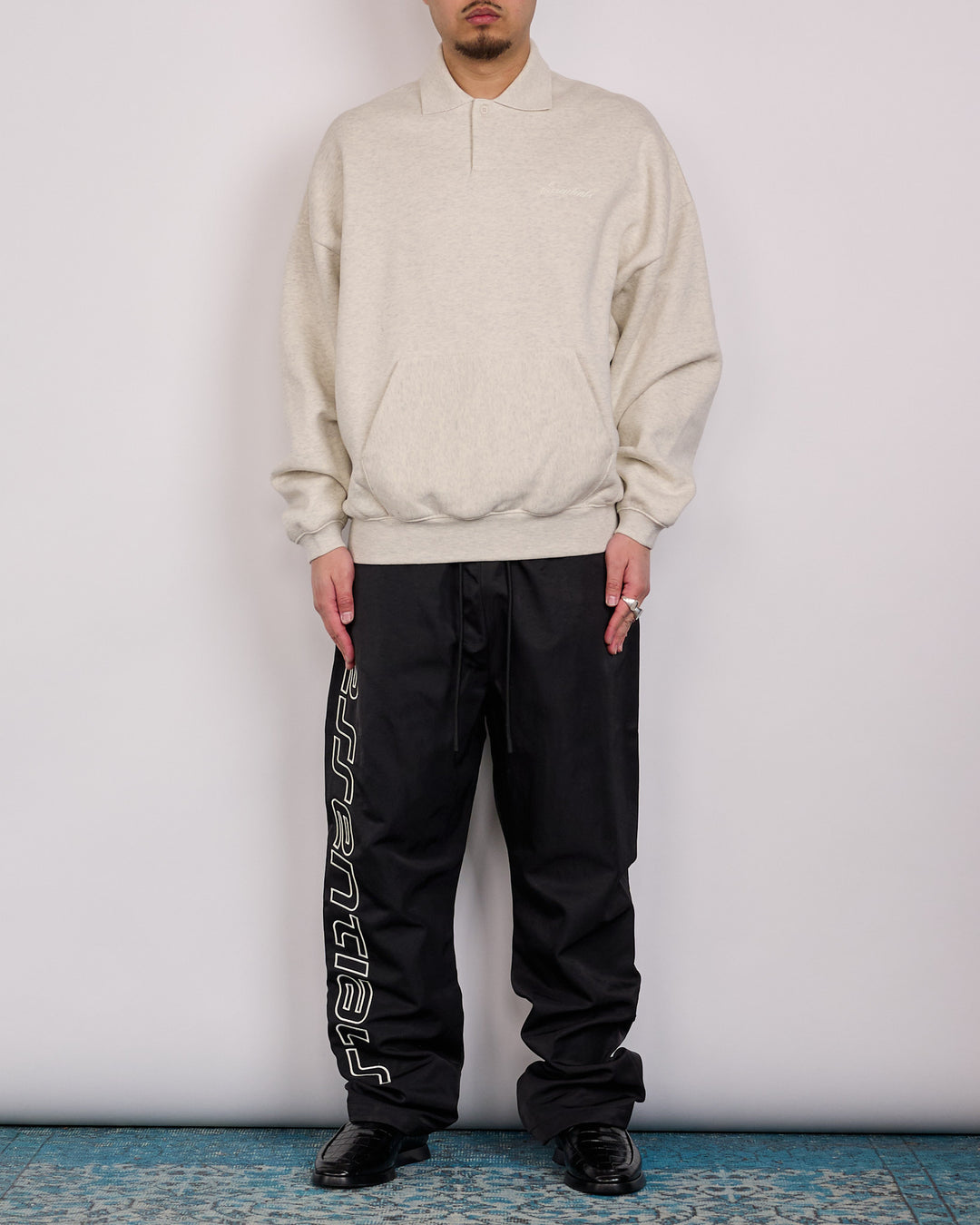 Fear of God Essentials Signature 90's Polo Sweat Oatmeal
