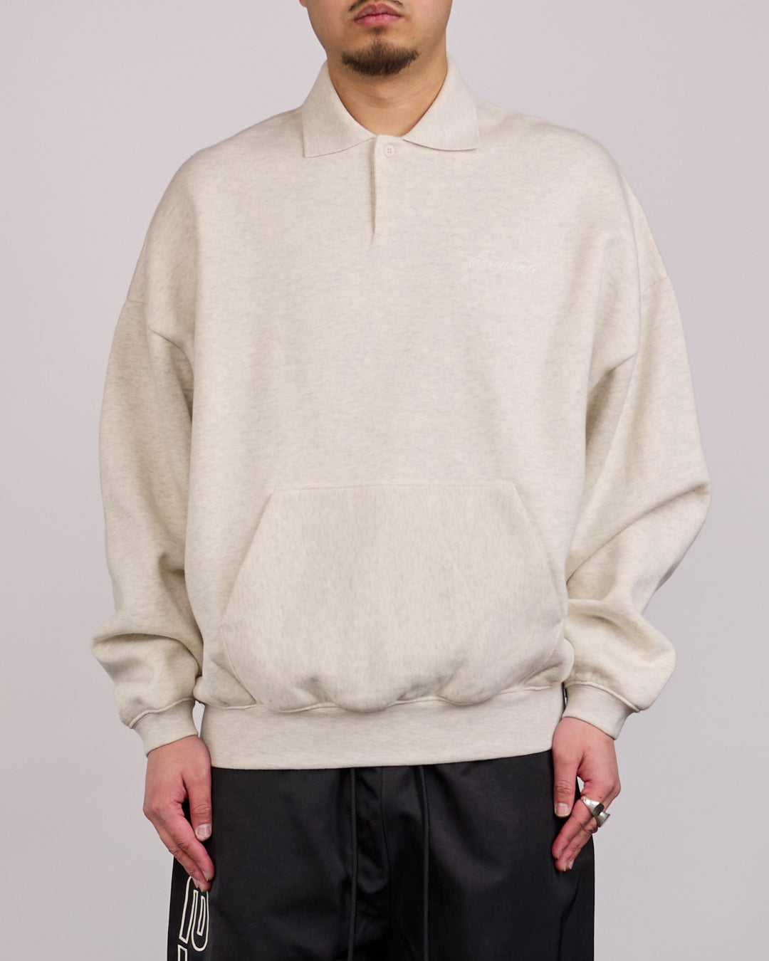 Fear of God Essentials Signature 90's Polo Sweat Oatmeal