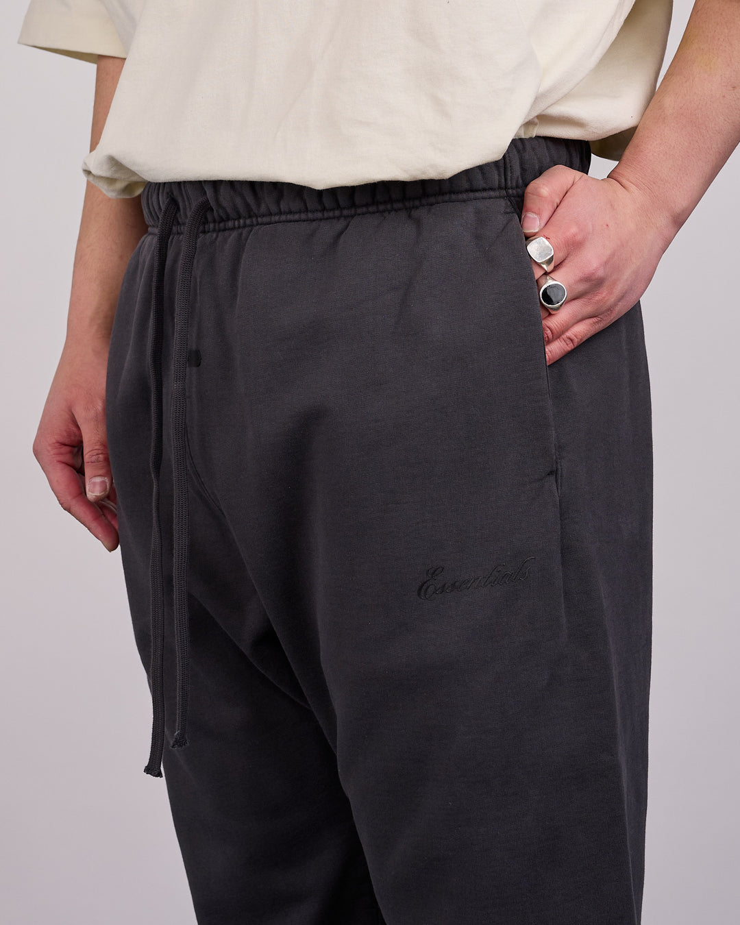 Fear of God Essentials Signature Flare Sweatpant Faded Black