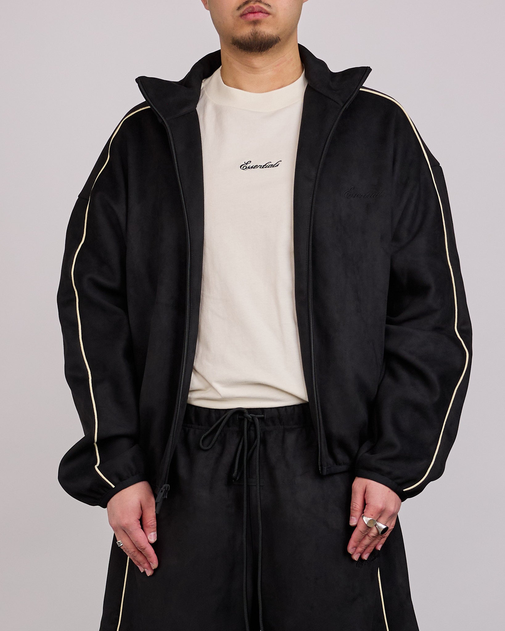 Fear of God Essentials Signature Modern Track Jacket Vintage Back