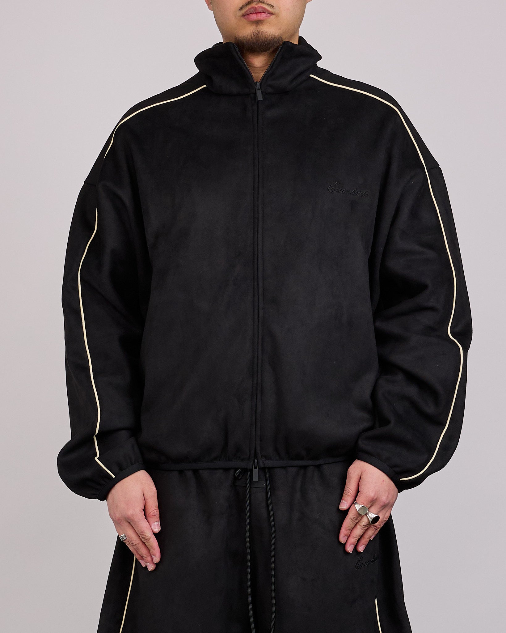 ジャケット・アウター Fear Of God FOG 4th Back-zip Mockneck M Fear of God Essentials Signature Modern Track Jacket Vintage Back