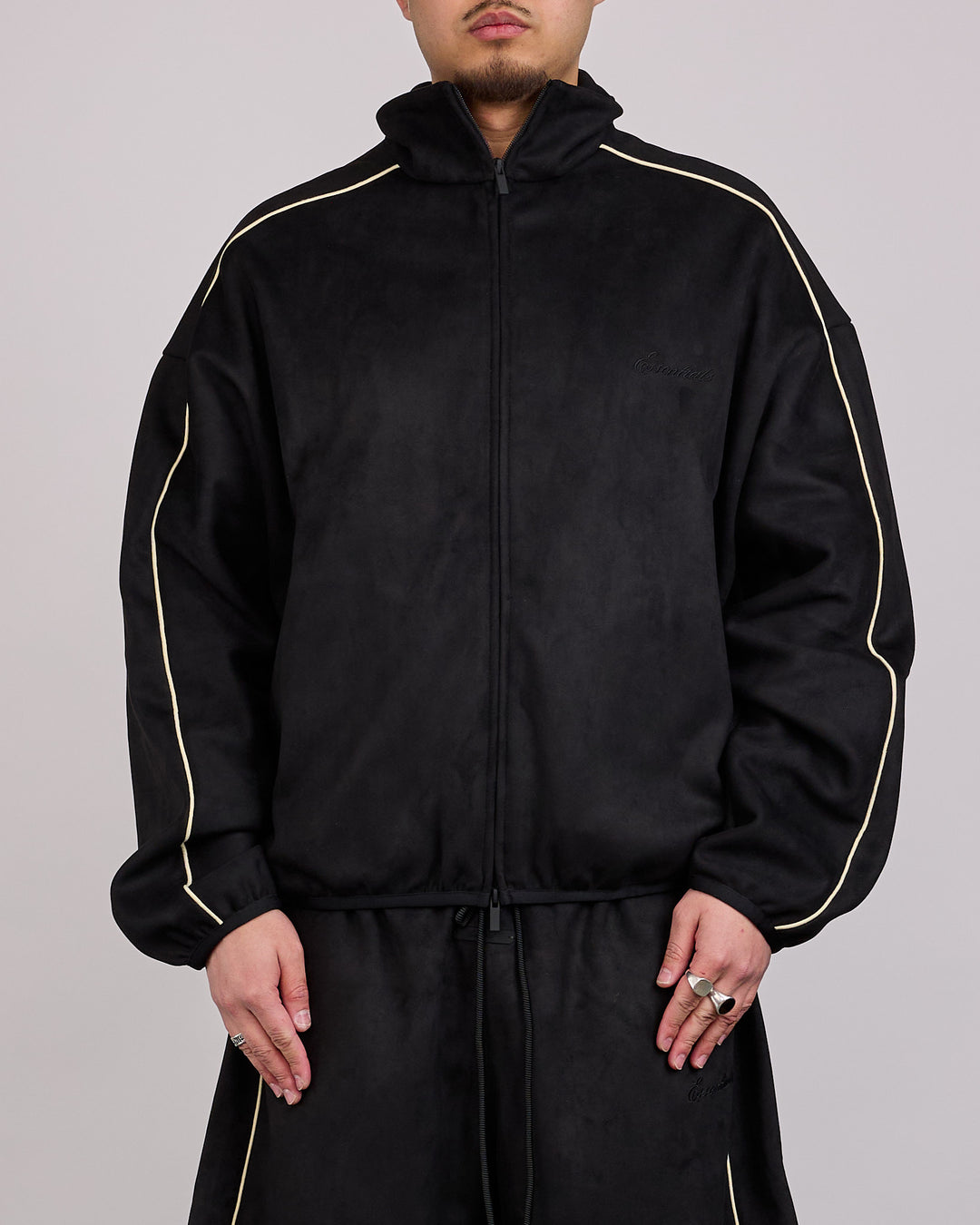 Fear of God Essentials Signature Modern Track Jacket Vintage Back