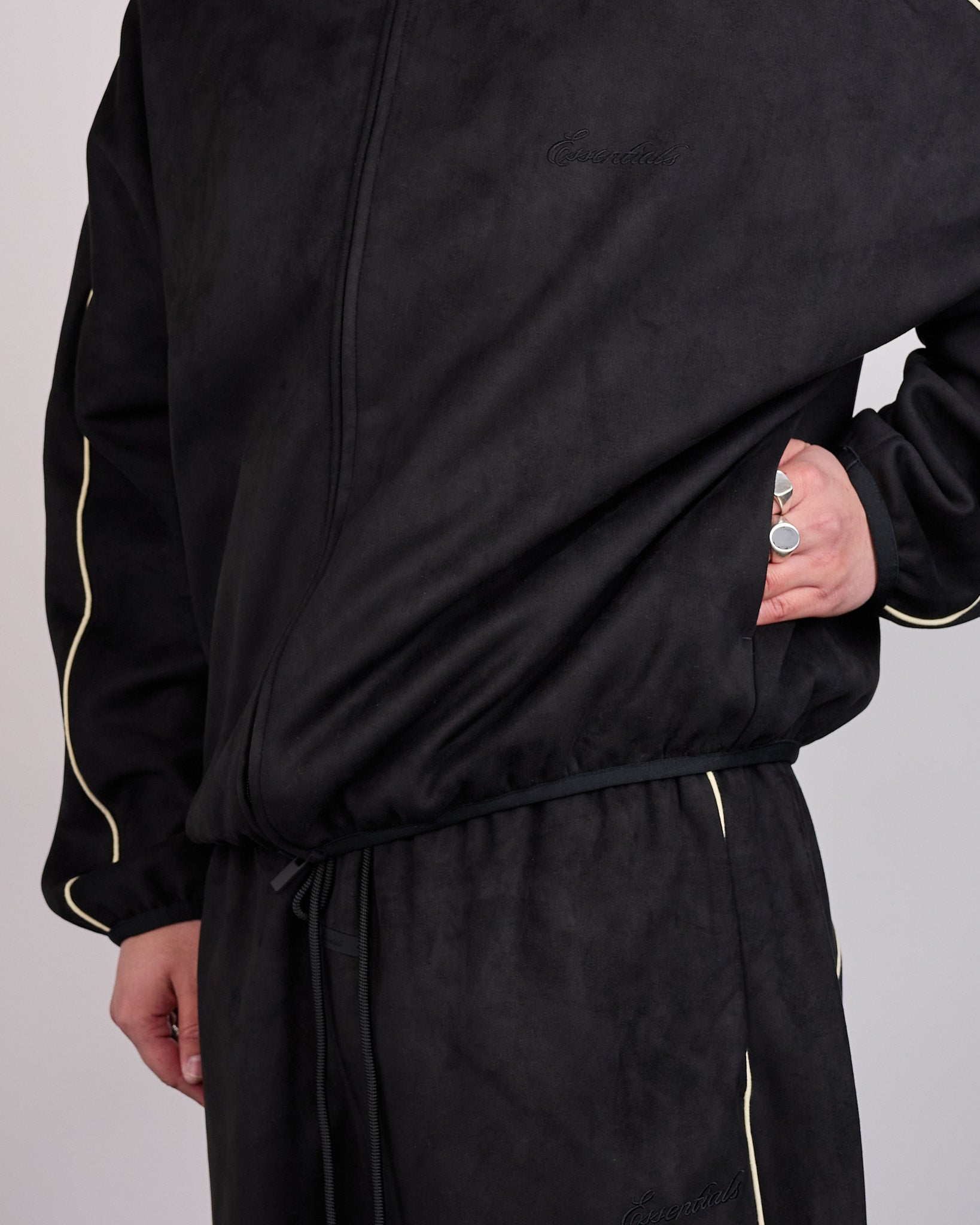 Fear of God Essentials Signature Modern Track Jacket Vintage Back