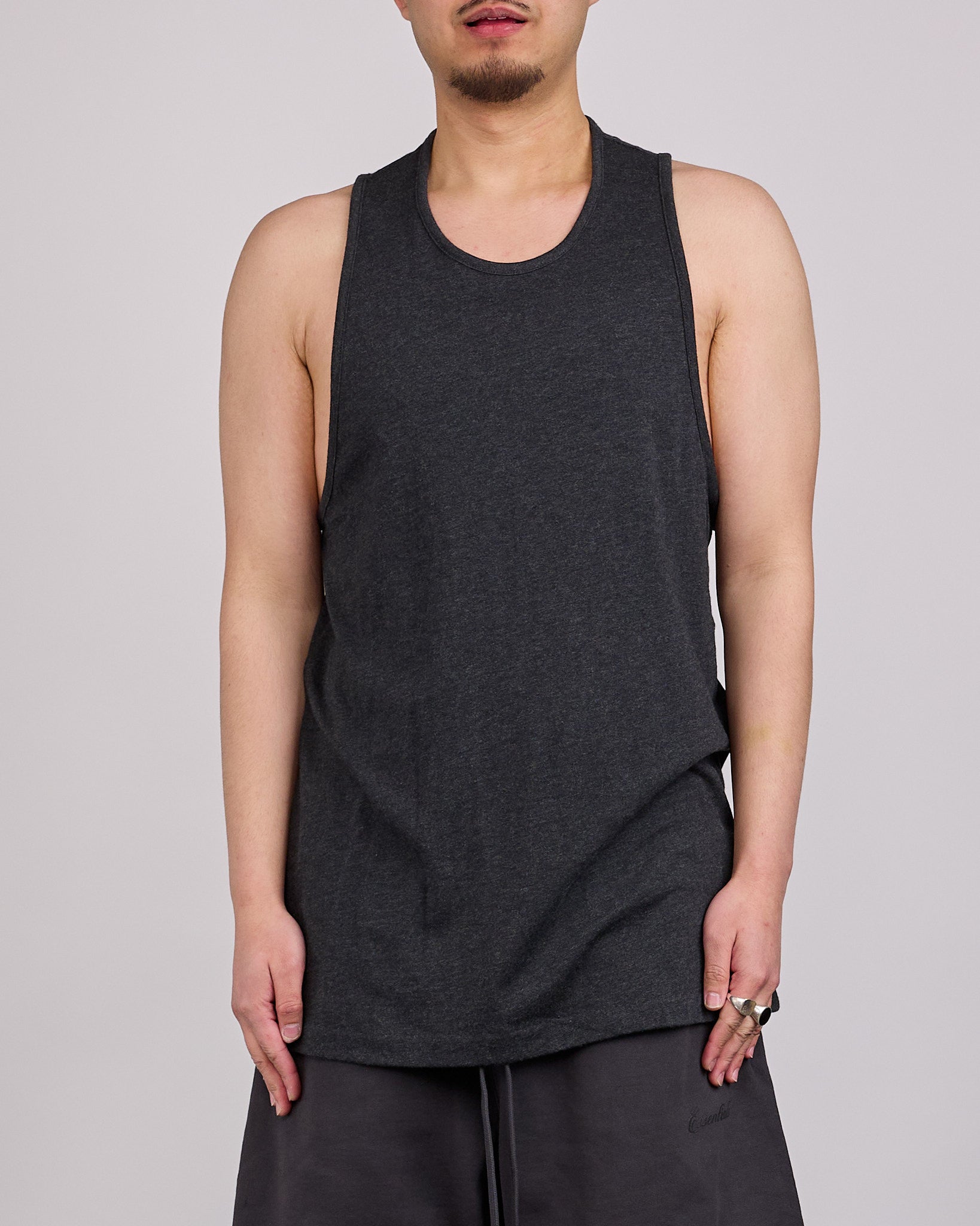 Fear of God Essentials Signature Tank Top Vintage Black – LESS 17