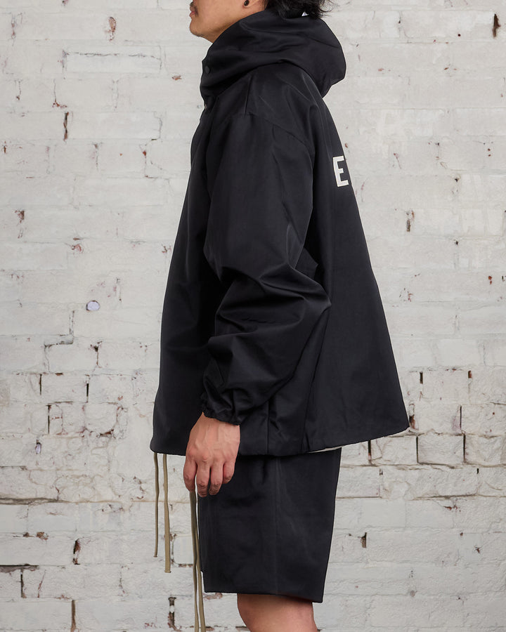 Fear of God Essentials Textured Nylon Hooded Jacket Black