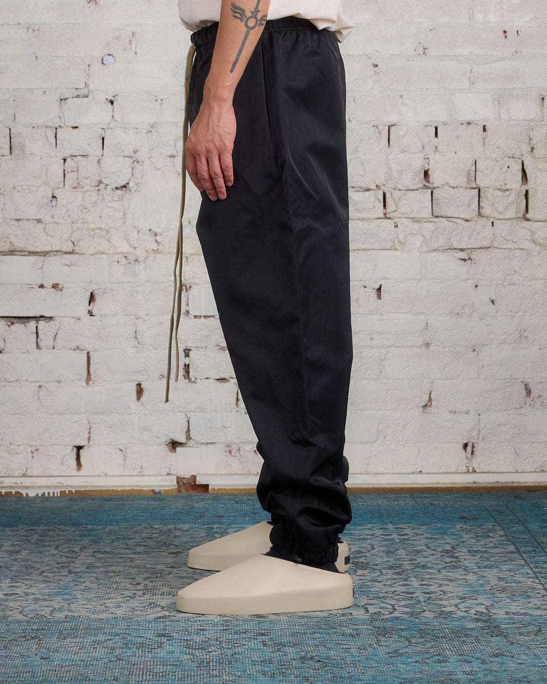 Fear of God Essentials Textured Nylon Track Pant Black