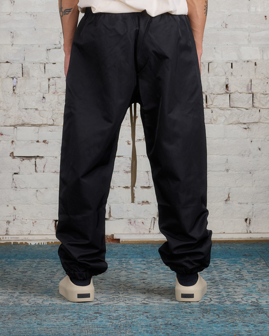 Fear of God Essentials Textured Nylon Track Pant Black