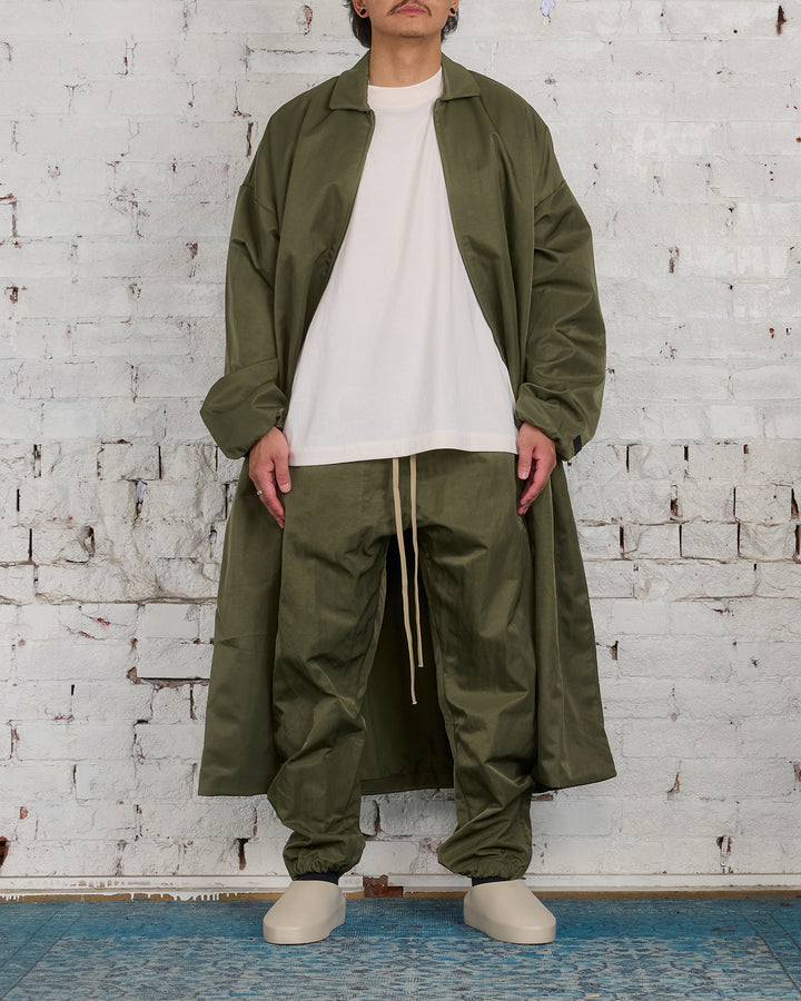 Fear of God Essentials Textured Nylon Track Pant Military