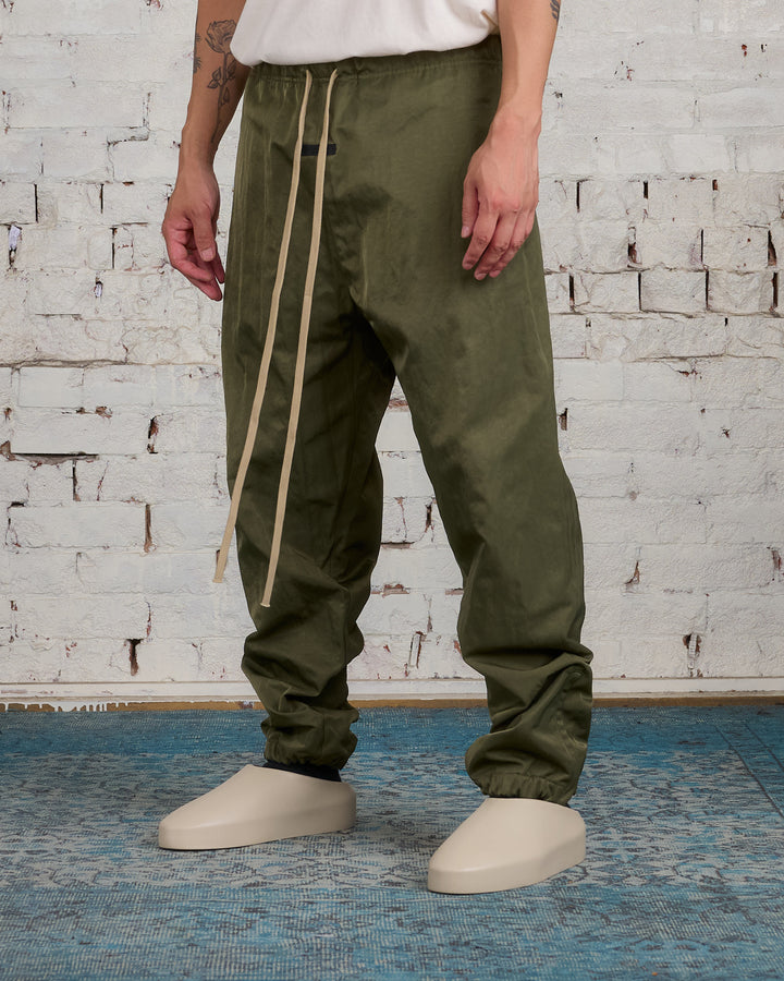 Fear of God Essentials Textured Nylon Track Pant Military