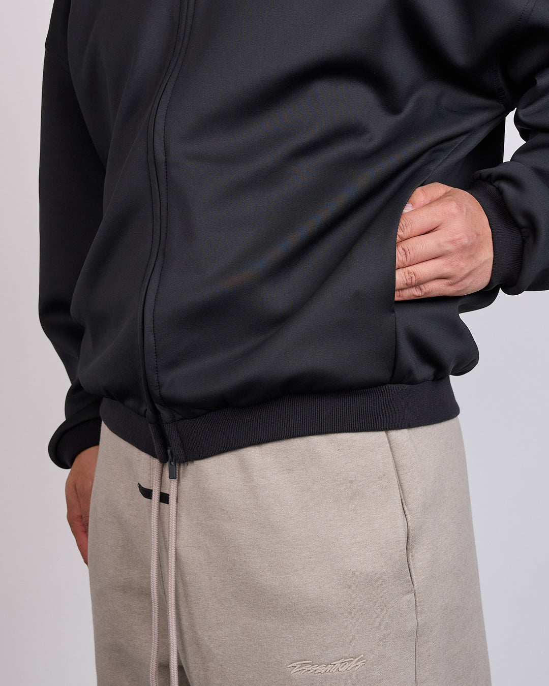 Fear of God Essentials Tricot Modern Track Jacket Black