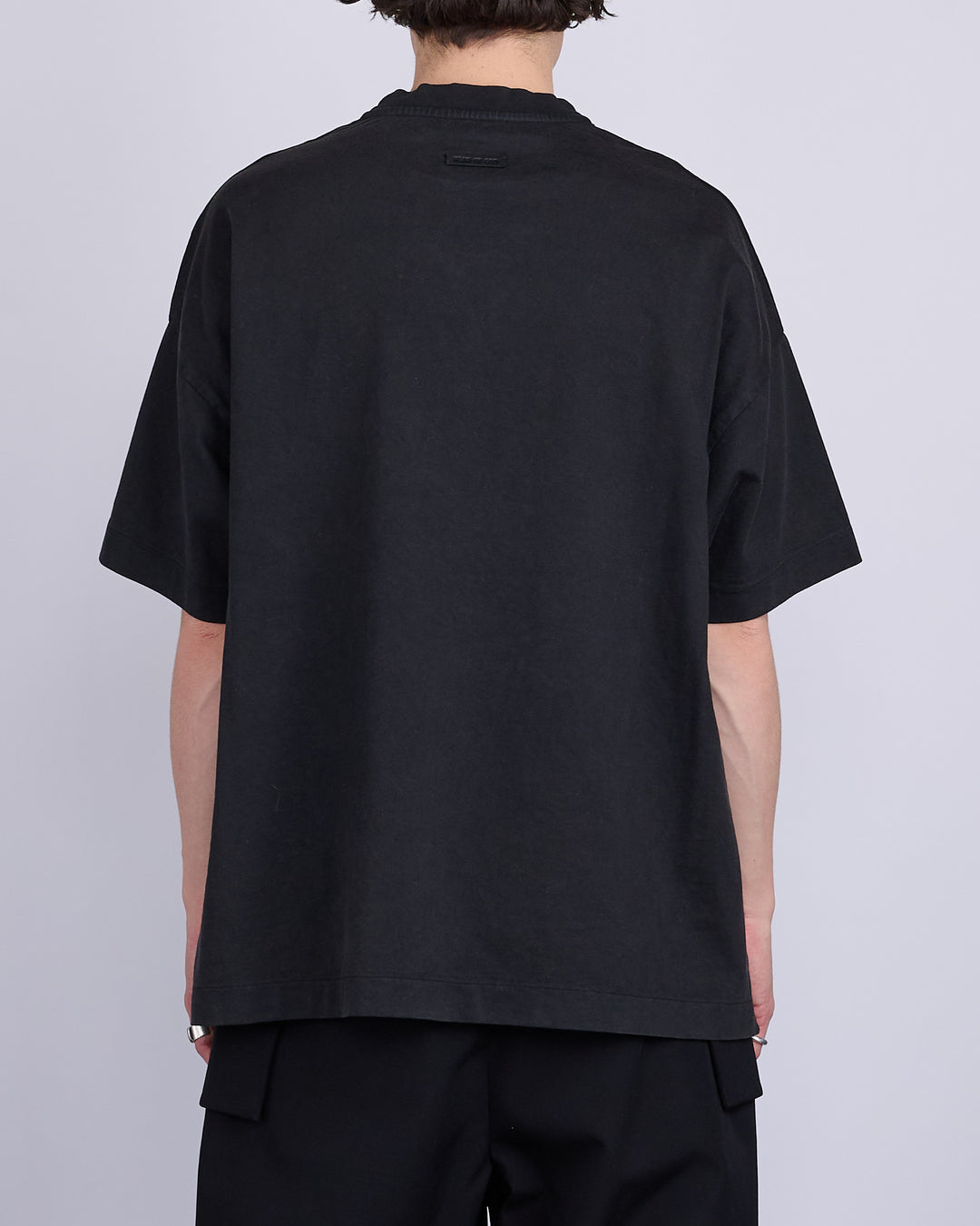 Fear of God Heavyweight Jersey Logo T-Shirt Black/Grey