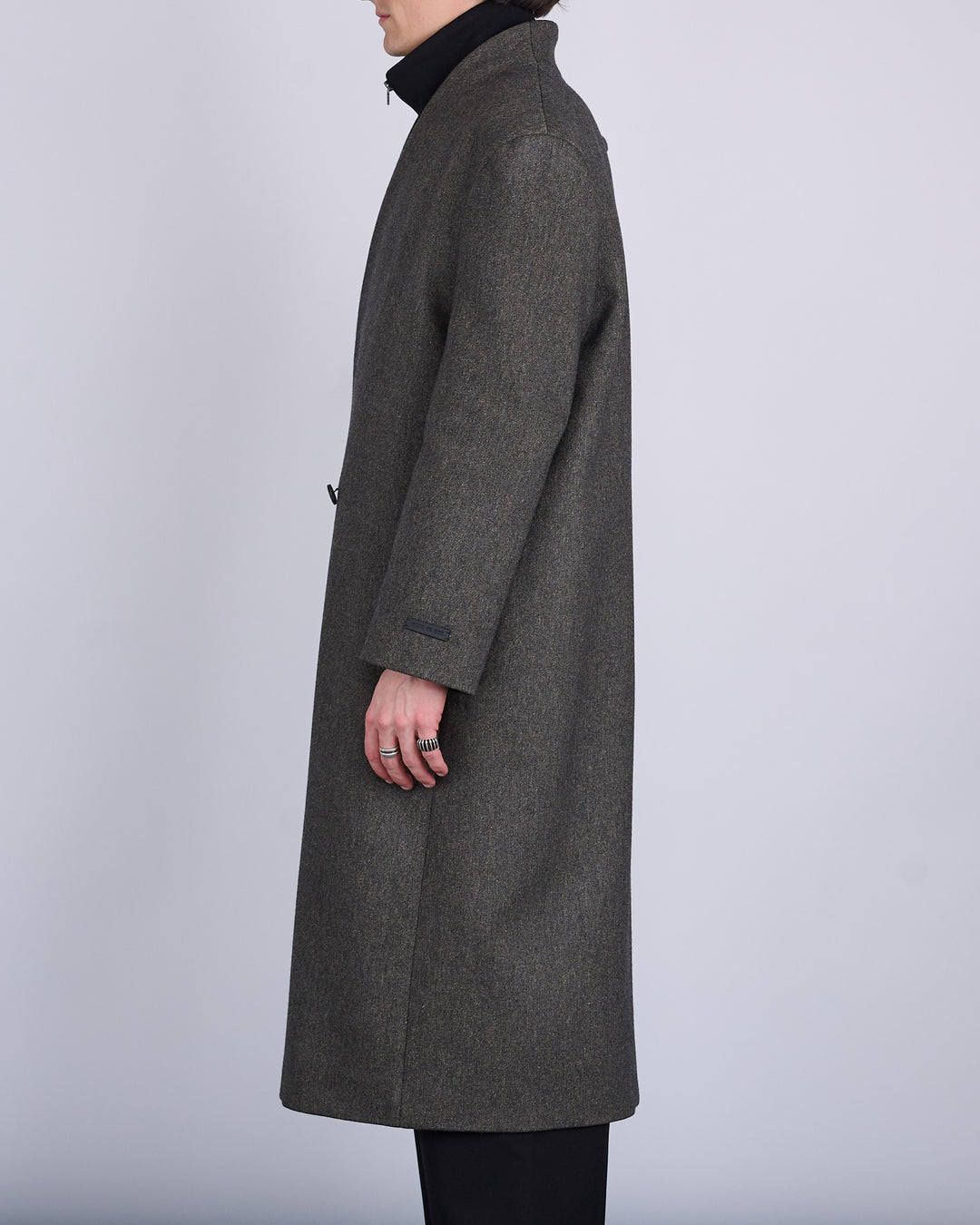 Fear of God Lapelless Coat Miltary Wool Dark Olive