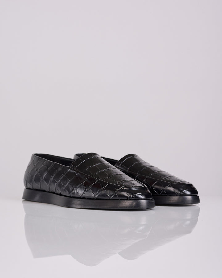 Fear of God Loafer Croc Leather Print Black