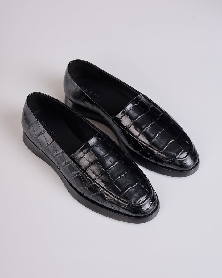 Fear of God Loafer Croc Leather Print Black