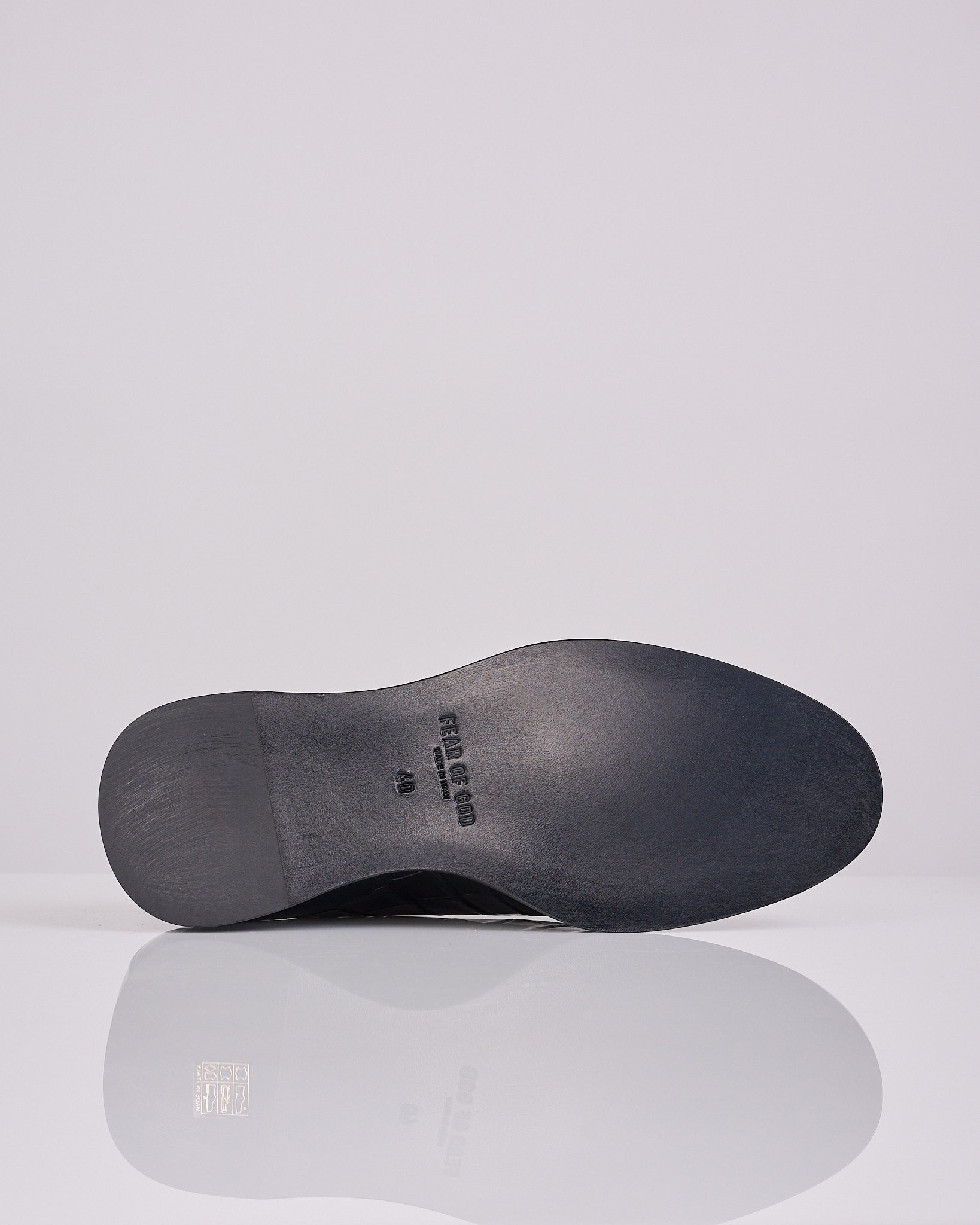 Fear of God Loafer Croc Leather Print Black – LESS 17