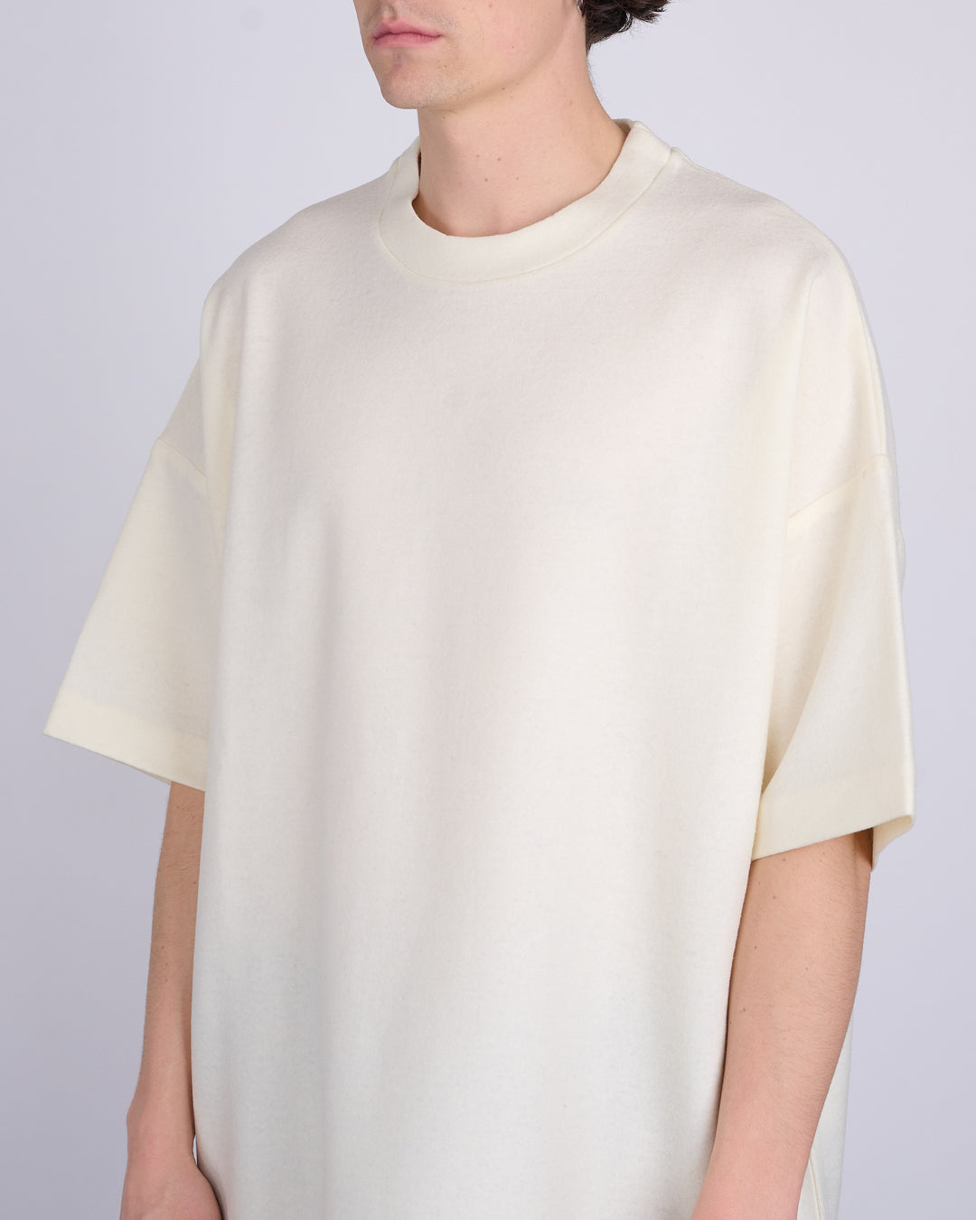 Fear of God Short Sleeve Boiled Wool T-Shirt Cream