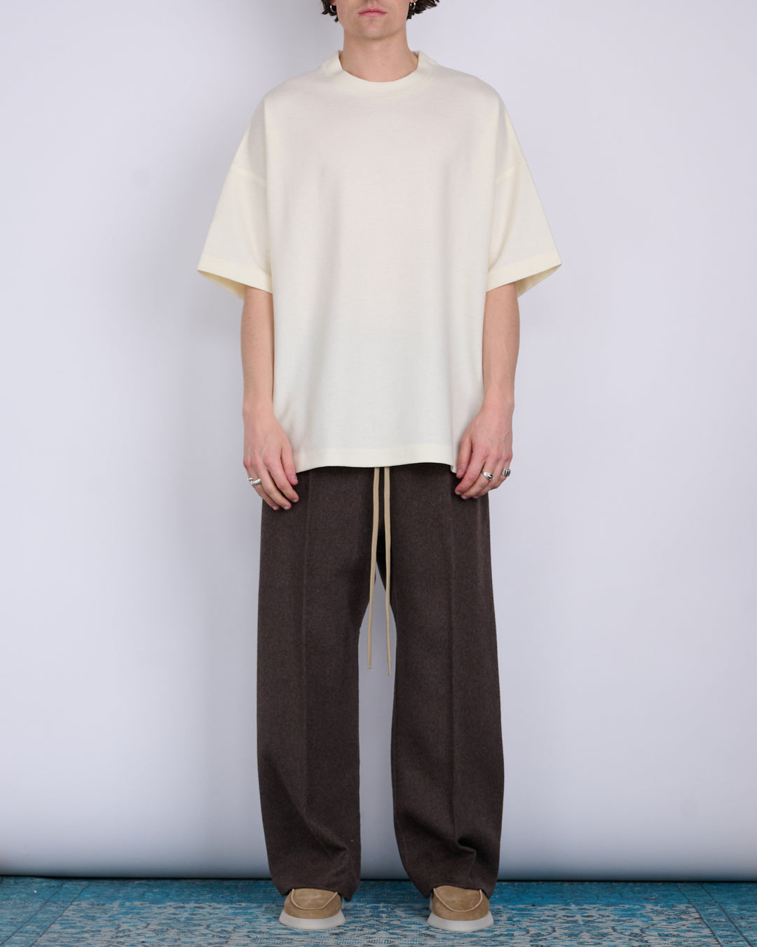 Fear of God Single Pleat Wide Double Cashmere Pant Mocha