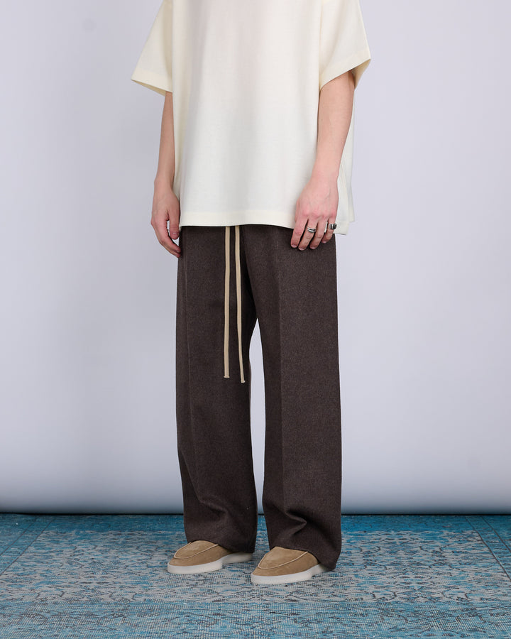 Fear of God Single Pleat Wide Double Cashmere Pant Mocha