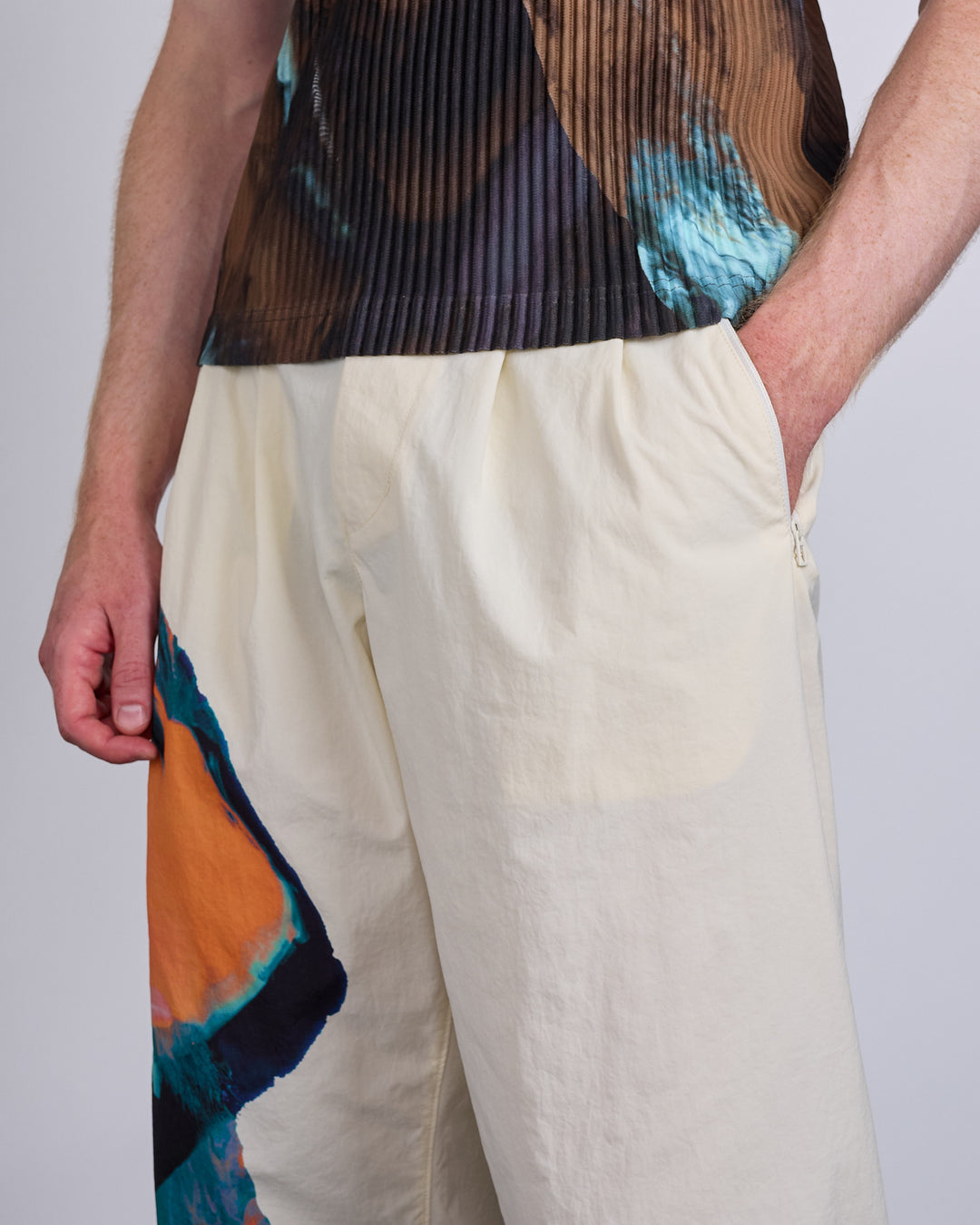 HOMME PLISSÉ ISSEY MIYAKE Agate Belted Pant Green