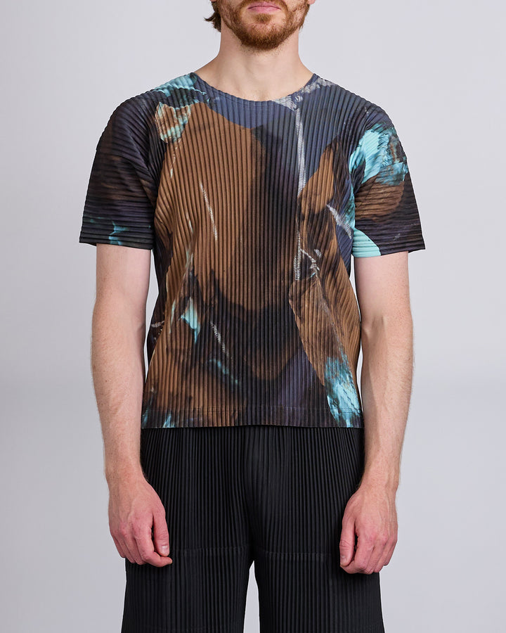 HOMME PLISSÉ ISSEY MIYAKE Agate Pleats T-Shirt Brown