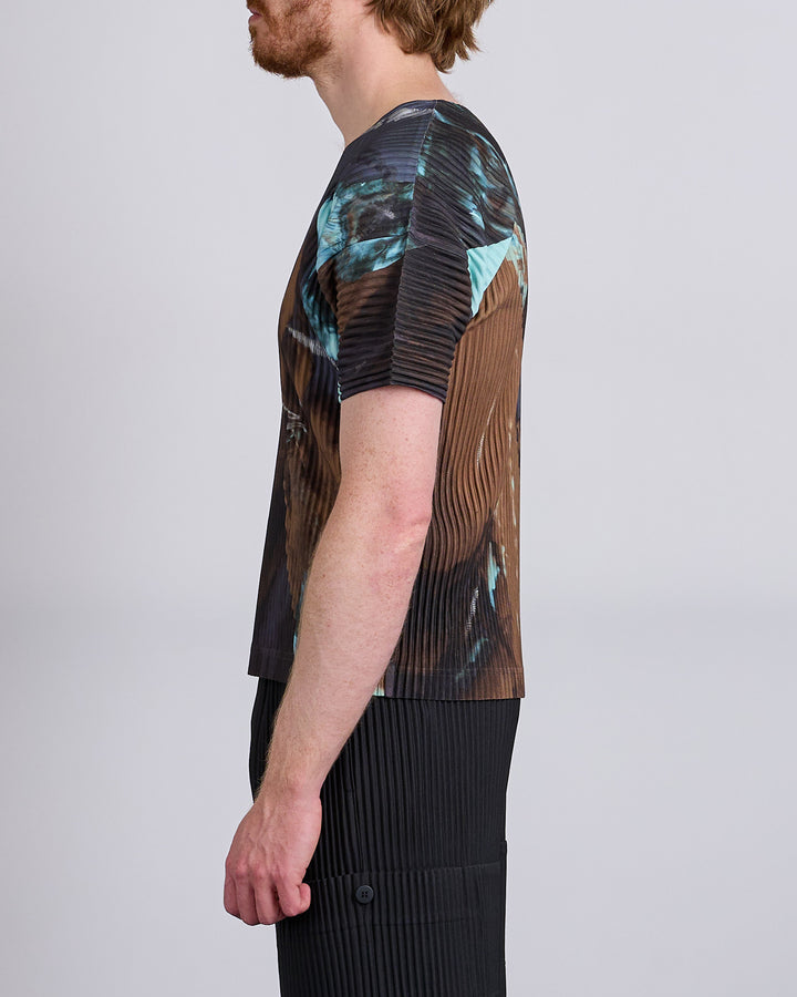 HOMME PLISSÉ ISSEY MIYAKE Agate Pleats T-Shirt Brown