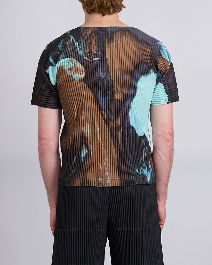 HOMME PLISSÉ ISSEY MIYAKE Agate Pleats T-Shirt Brown