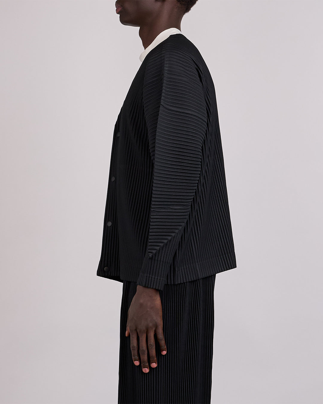HOMME PLISSÉ ISSEY MIYAKE Color Pleats 1 Cardigan Black