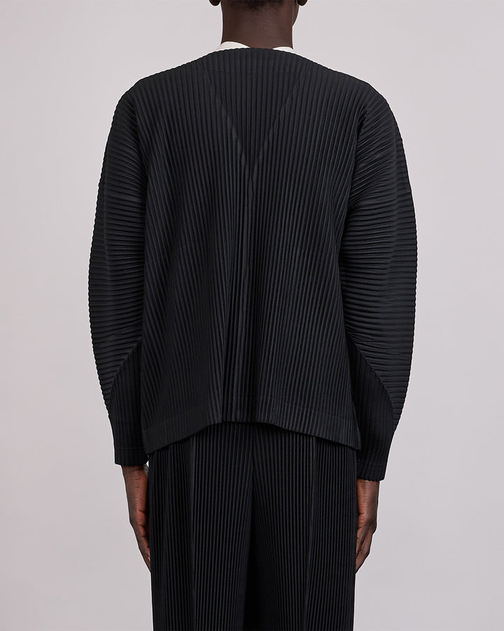 HOMME PLISSÉ ISSEY MIYAKE Color Pleats 1 Cardigan Black