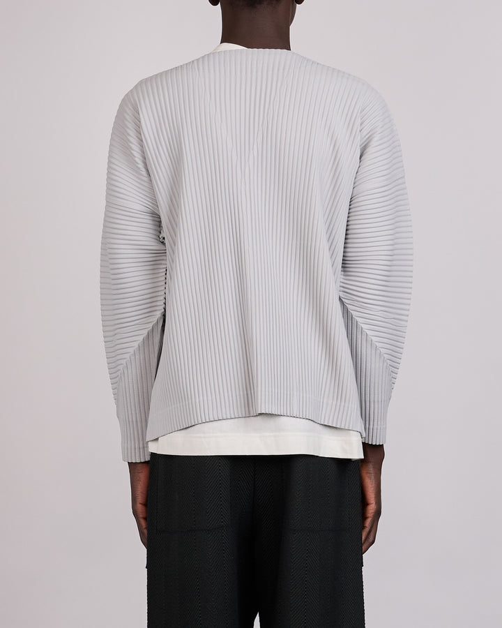 HOMME PLISSÉ ISSEY MIYAKE Color Pleats 1 Cardigan Lt. Grey
