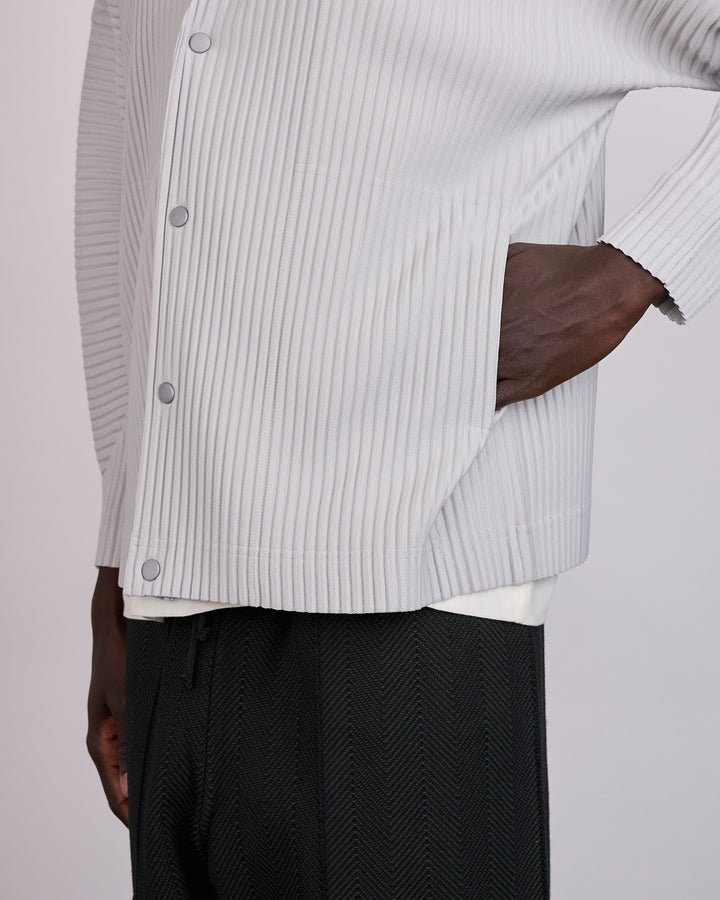 HOMME PLISSÉ ISSEY MIYAKE Color Pleats 1 Cardigan Lt. Grey