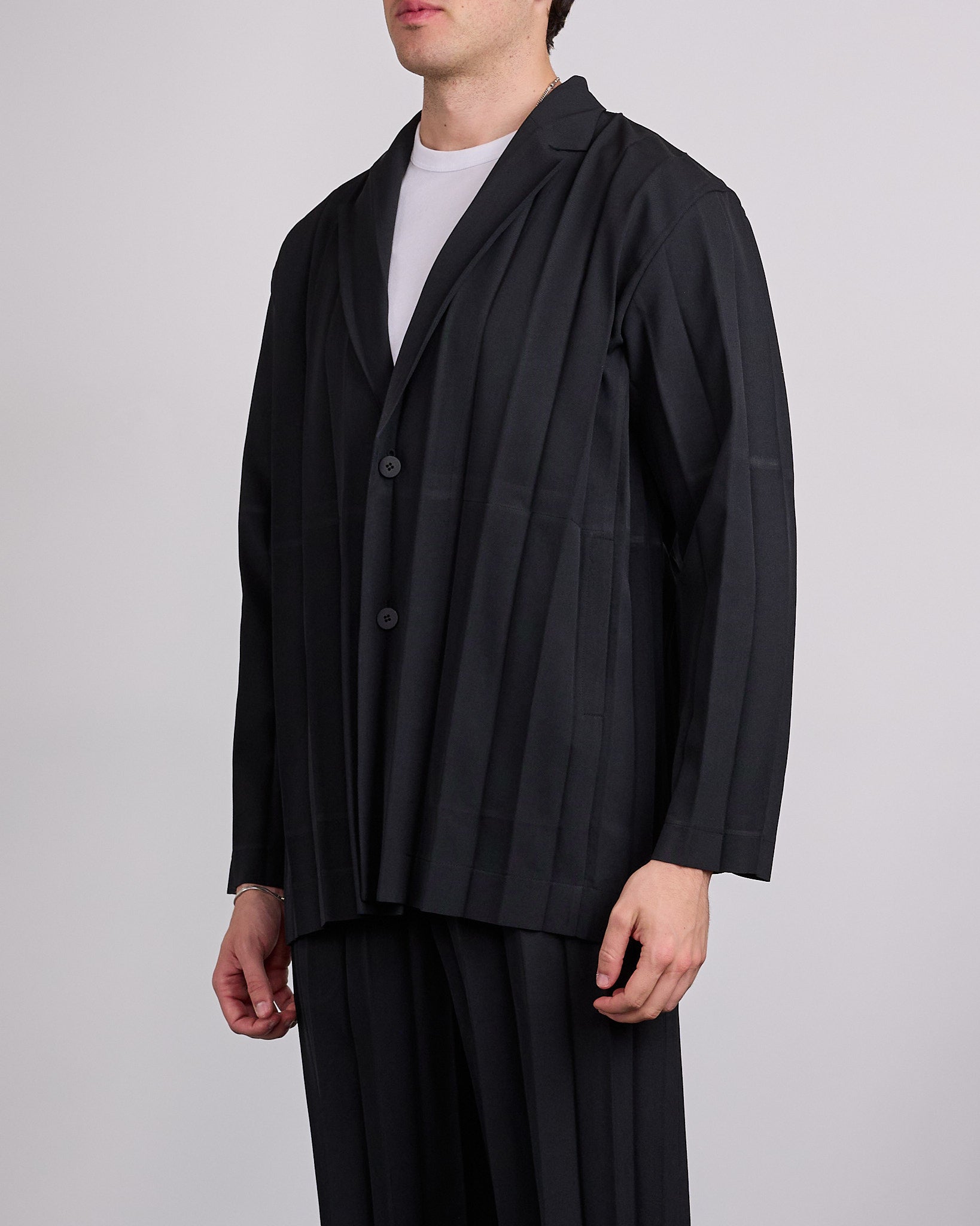 HOMME PLISSÉ ISSEY MIYAKE Edge Ensemble Blazer Black – LESS 17