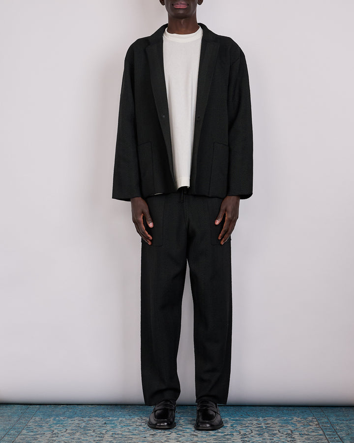 HOMME PLISSÉ ISSEY MIYAKE Inlaid Knit Pant Black