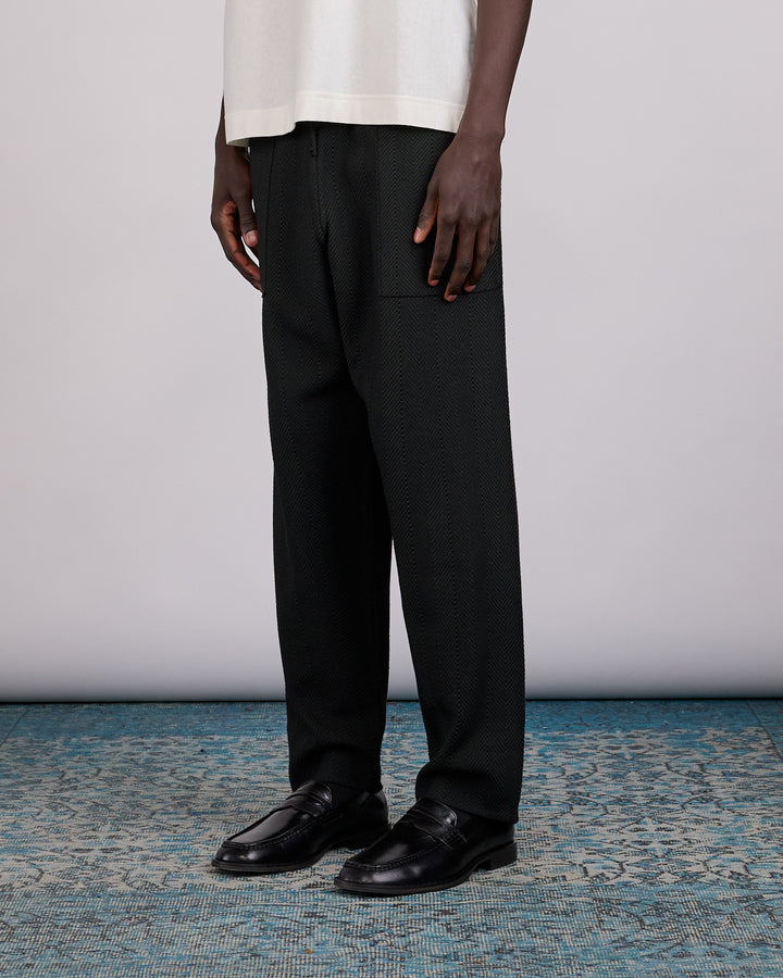 HOMME PLISSÉ ISSEY MIYAKE Inlaid Knit Pant Black