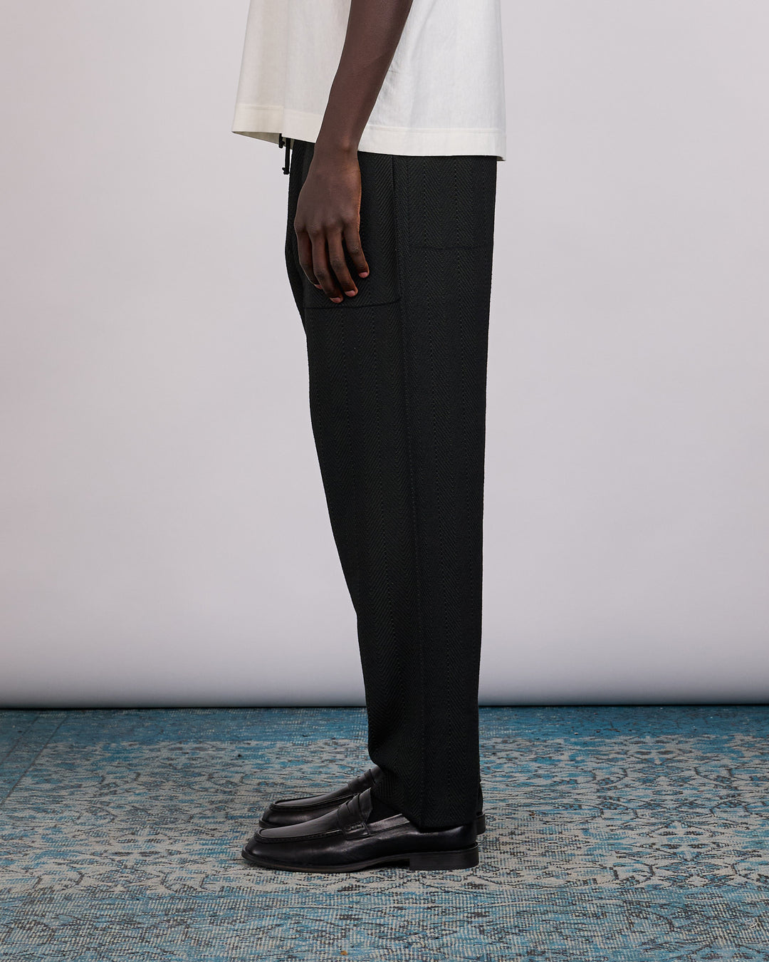 HOMME PLISSÉ ISSEY MIYAKE Inlaid Knit Pant Black