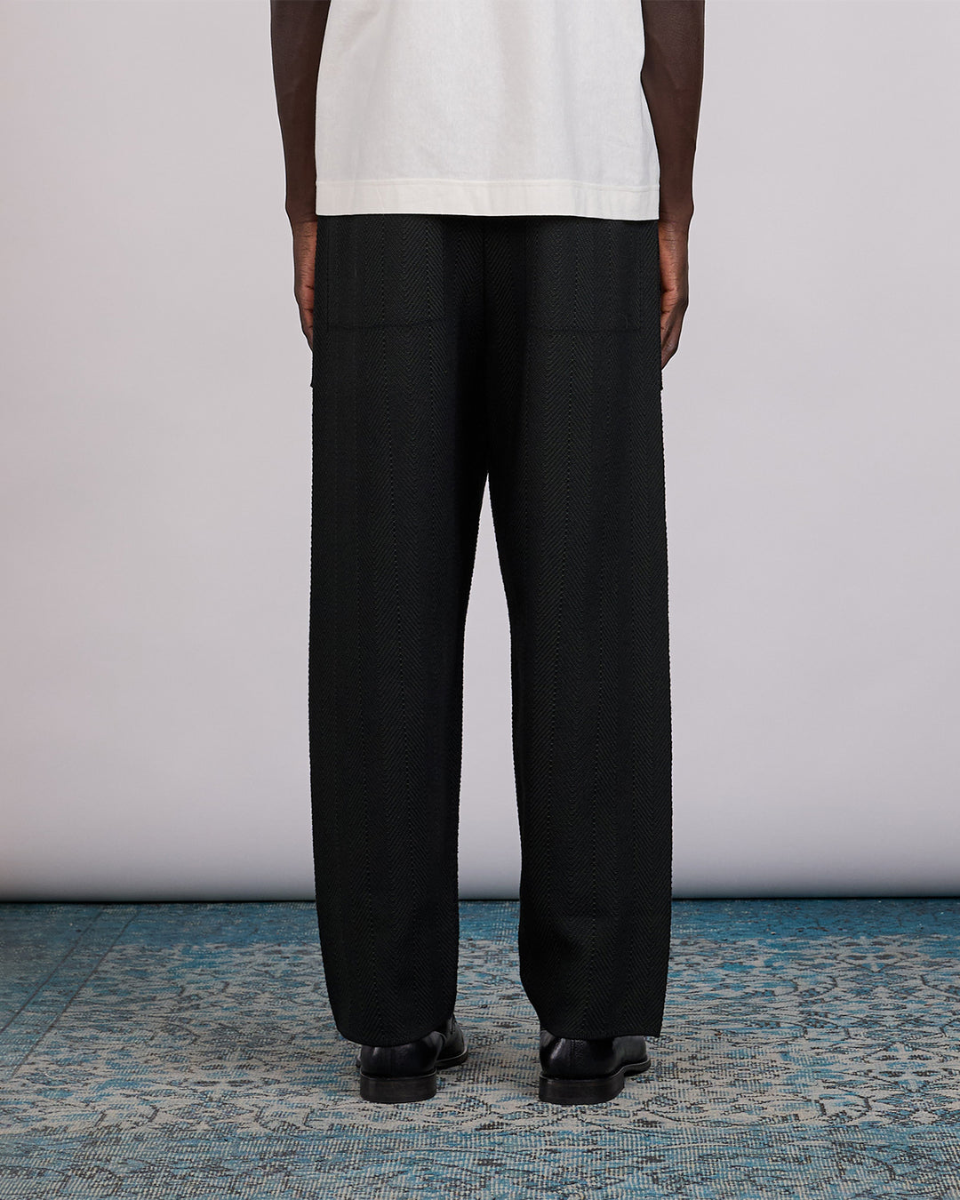 HOMME PLISSÉ ISSEY MIYAKE Inlaid Knit Pant Black