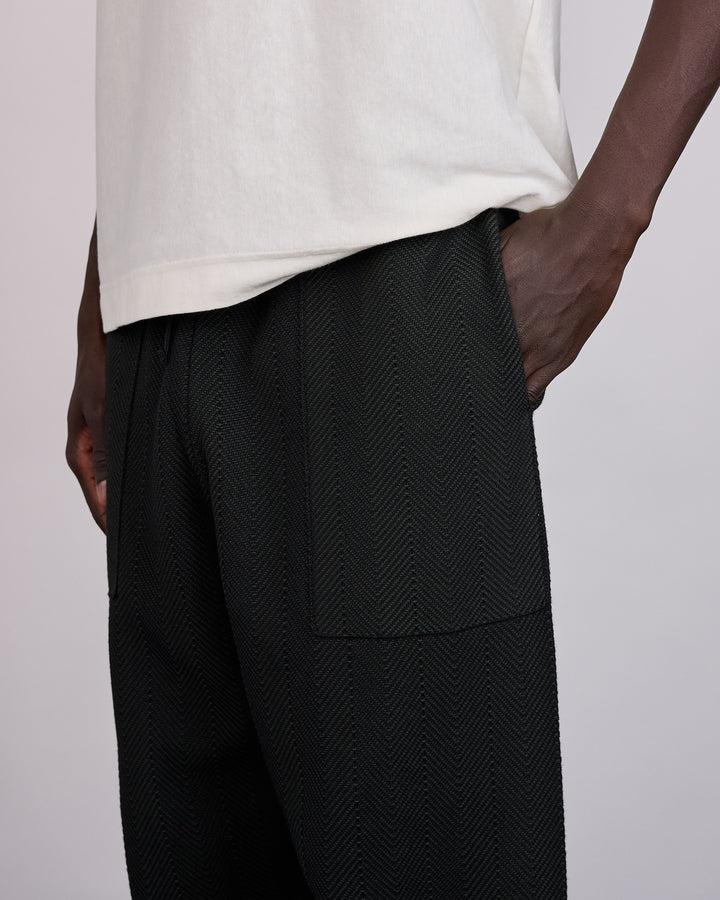 HOMME PLISSÉ ISSEY MIYAKE Inlaid Knit Pant Black