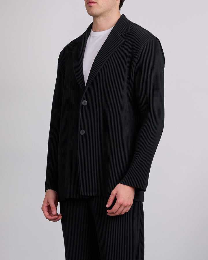HOMME PLISSÉ ISSEY MIYAKE Kersey Pleats Blazer Black