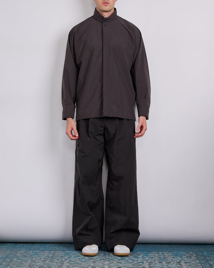 HOMME PLISSÉ ISSEY MIYAKE Padded Rim Button Shirt Brown