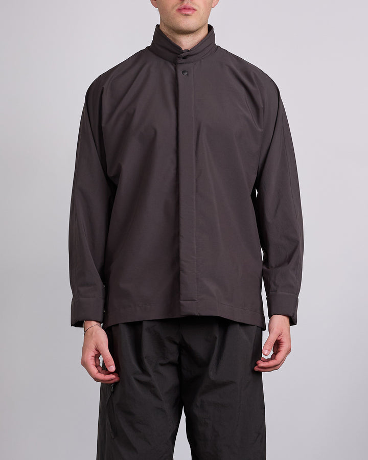 HOMME PLISSÉ ISSEY MIYAKE Padded Rim Button Shirt Brown