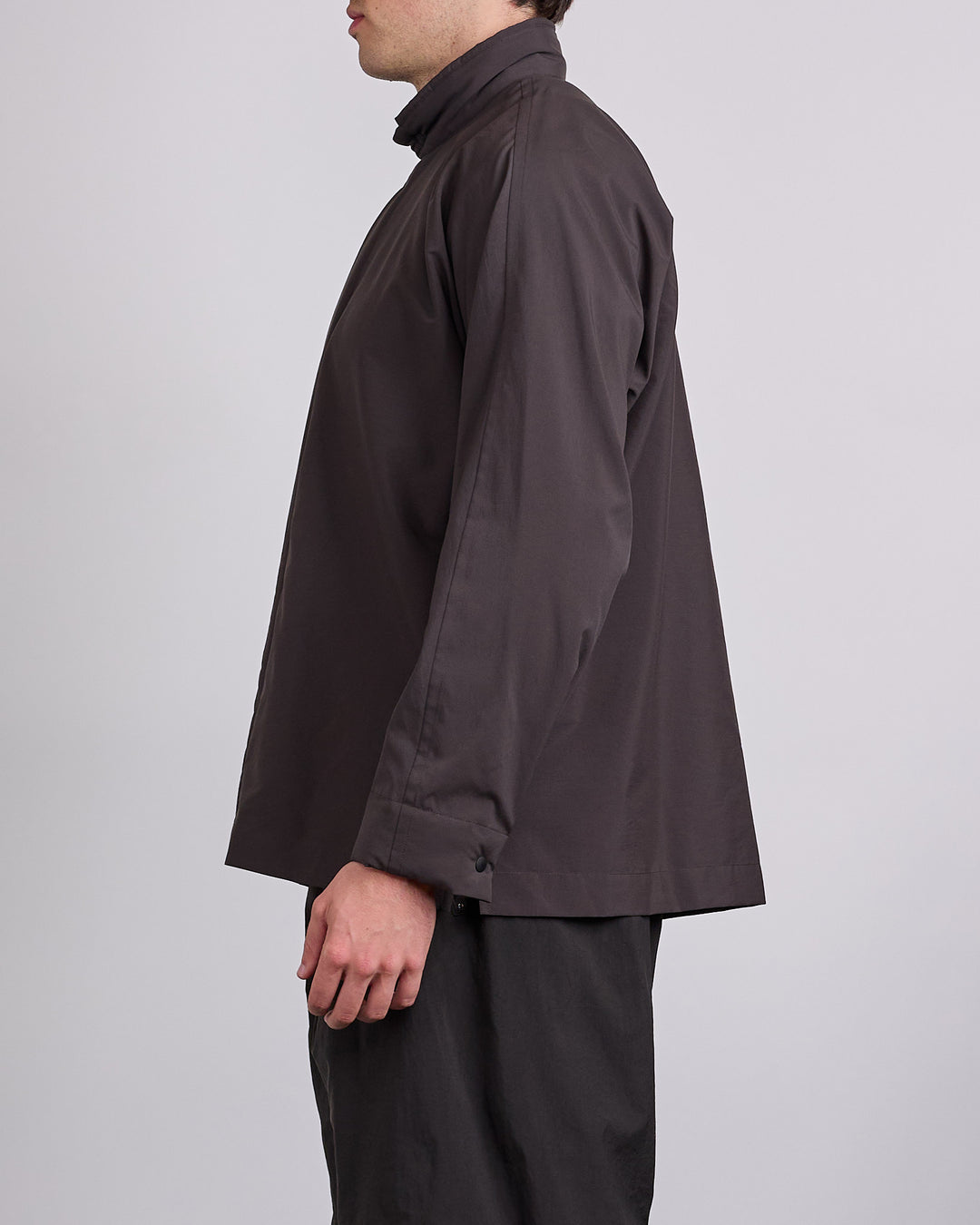 HOMME PLISSÉ ISSEY MIYAKE Padded Rim Button Shirt Brown