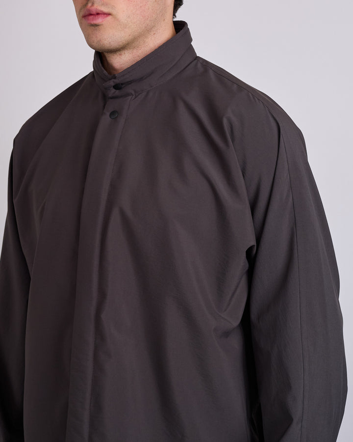 HOMME PLISSÉ ISSEY MIYAKE Padded Rim Button Shirt Brown