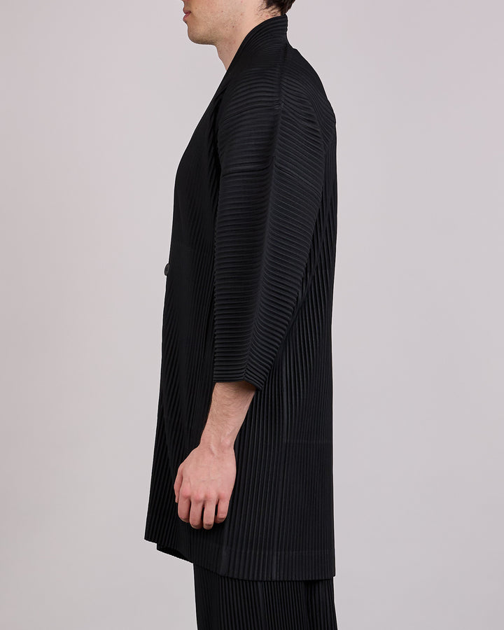 HOMME PLISSÉ ISSEY MIYAKE Pleats April Oversized Jacket Black