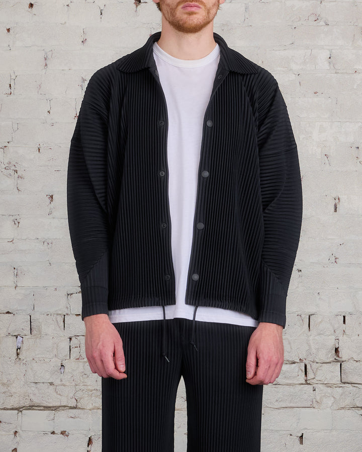 HOMME PLISSÉ ISSEY MIYAKE Pleats August Collar Jacket Black